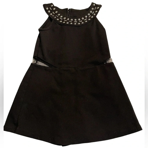 3/$20 Children’s place size 6 girls black skort jumpsuit EUC - Picture 1 of 10